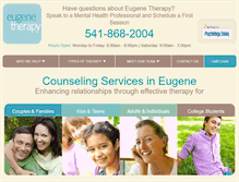 Tablet Screenshot of eugenetherapy.com